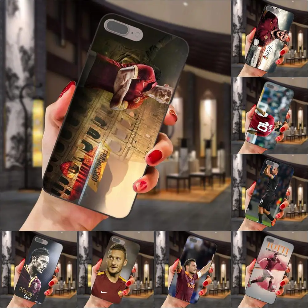 

Francesco Totti As Roma Football Star For Huawei Y3 Y5 II Y6 Y7 Y9 nova 2 Plus 2S 3i 4 4e Lite Plus Prime 2017 2018 2019