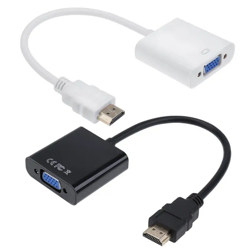 3 м/5 м HDMI ЗОЛОТОЙ штекер для VGA HD мужской 15Pin 1080P HDTV конвертер кабель Шнур провода линия для HDTV