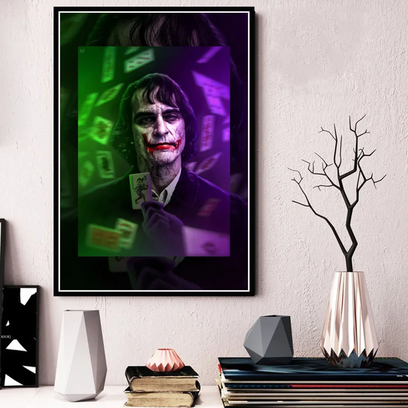 Хит Joker Joaquin Phoenix Movie 2019 Супергерой DC постер с Бэтменом и принтами художественная