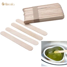 50 шт. деревянный большого размера восковой шпатель для воска маска с языком палочки одноразовые бамбуковые палочки Татуировка воск медицинская палочка красота здоровье инструмент