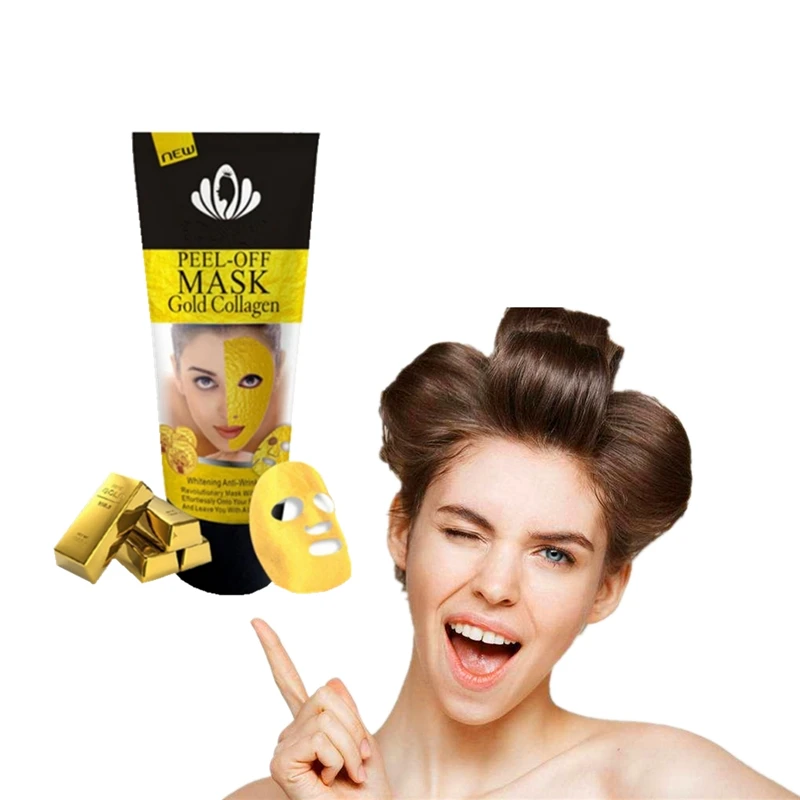 

Gold Collagen Hyaluronic Acid Facial Masks Moisturizing Depth Replenishment Oil Control Skin Care Eye Mask Neck Skin Tightening