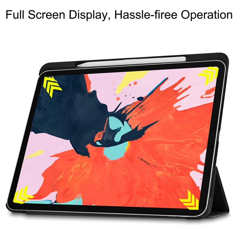 МТТ 12,9 Чехол для iPad Pro 2018 ''искусственная кожа Магнитная флип TriFold стенд планшеты дюймов 12,9 дюймов Тонкий Smart Cover авто сна