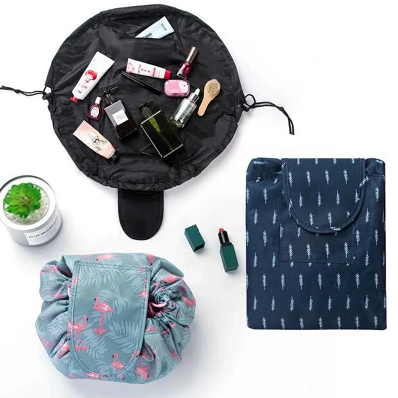 

Drawstring Makeup Case Pouch Toiletry Wash Storage Pouch Toiletry Wash Kit printing design Cosmetic Bag Women Travel Organizer