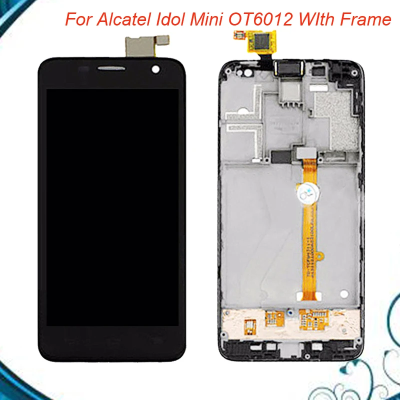 Высококачественный ЖК-дисплей для Alcatel One Touch Idol Mini 6012 OT6012 6012D с рамкой | Мобильные