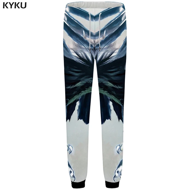 KYKU Tiger Sweatpants Men Animal Pants Black Jogger 3d Print Pants Straight Britches Gothic Anime Mens Trousers Streetwear New