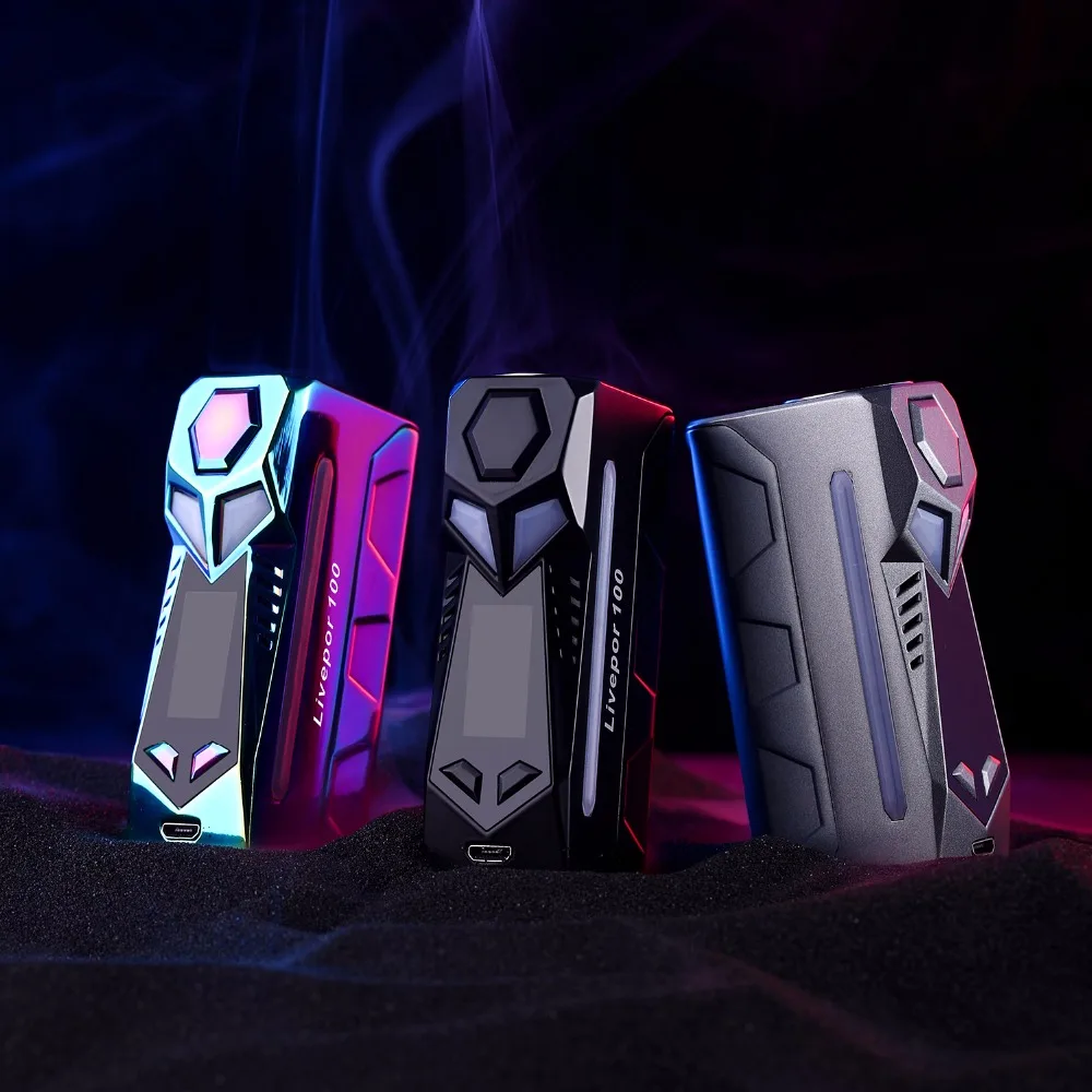 Новейшие аксессуары для электронных сигарет оригинальный Livepor 100 Вт Box Mod Мощность