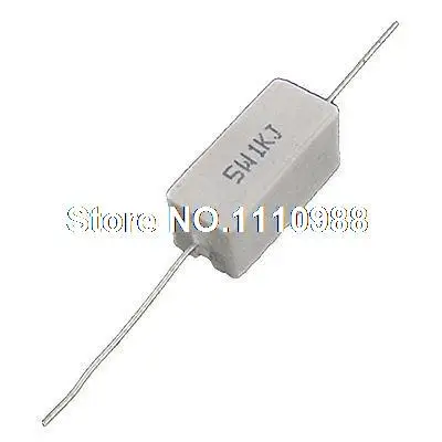 

1K Ohm 5% 5W Watt Ceramic Cement Power Resistor x10pcs