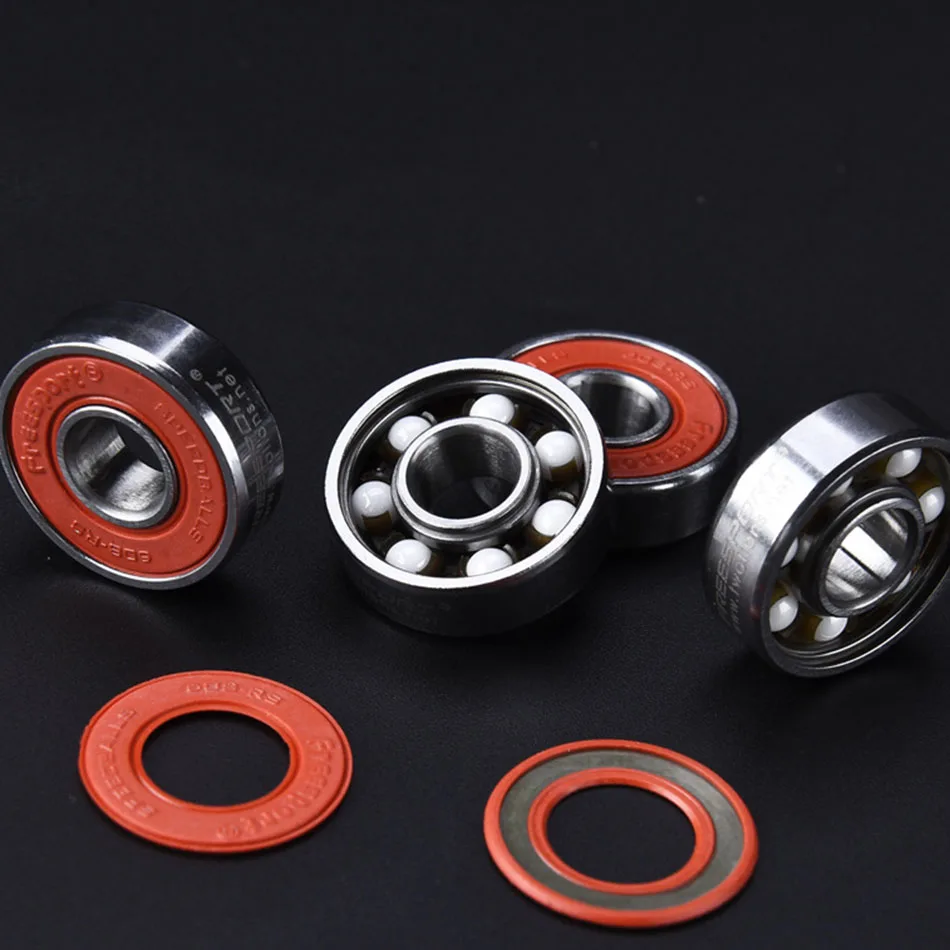 

FreeSport White Ceramic Speed Inline Skates Bearing 608zz 8*22*77mm Deep Groove Ball Skating Bearings ABEC-9 Skateboard Bearing