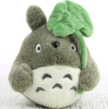 

35CM Lovely plush toy my neighbor totoro plush toy cute soft doll totoro with lotus leaf kids toys Cat birthday gift