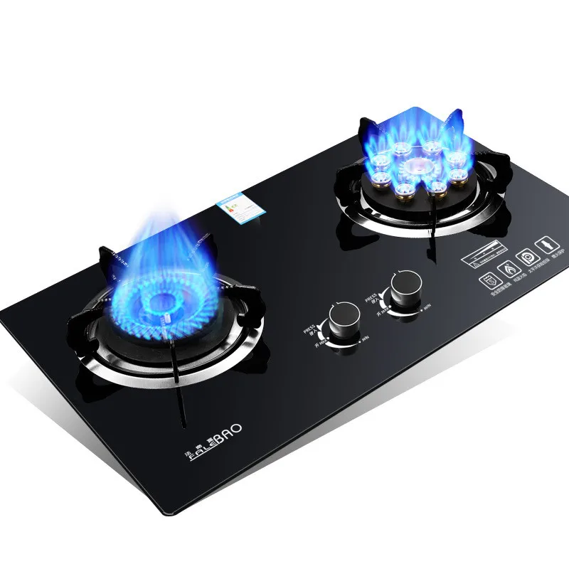  Energy-saving Domestic Children Protecting Dual Cooker Bulit-in Gas Hobs Intense Fire Kitchen Range - 33057120173