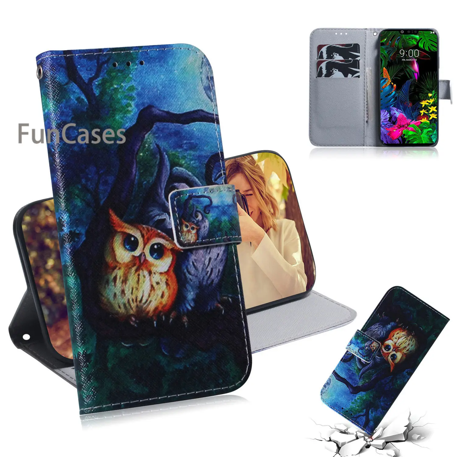 Силиконовый покрытия для Funda LG Stylo 5 тигра защита из искусственной кожи чехол на
