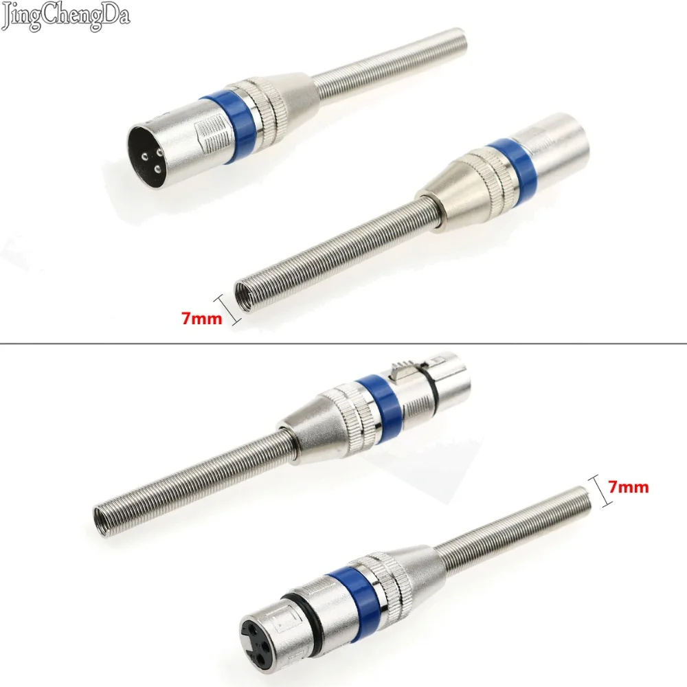 JCD 10 шт./лот металла 3 контакта XLR разъем для подключения микрофона микрофонный