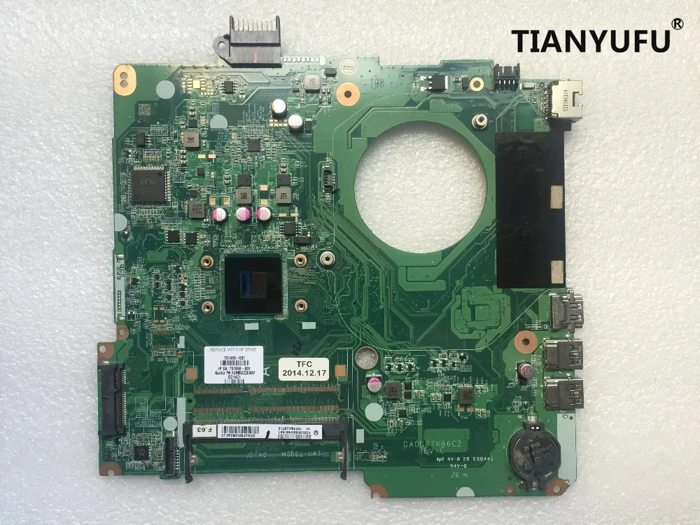 786899-501 Бесплатная доставка 786899-001 786899-601 для HP 15-F133WM 15-F N2840 материнская плата