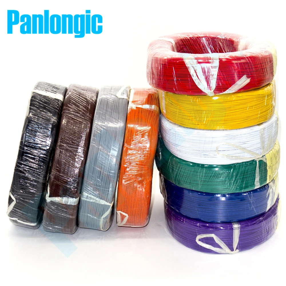 Panlongic 5 Metros Cabo Eletrônico UL1007 24awg Fio 1.4mm PVC Certificação UL