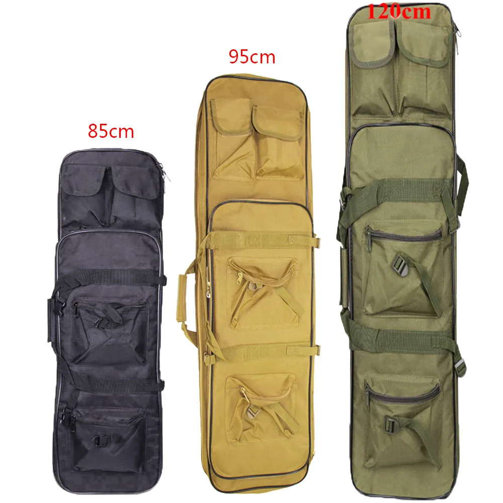 

Outdoor Military 85 95 120cm Hunting Rifle Gun Case Tactical Airsoft Nylon Square Carry Dual Rifle Protection Soft Bag Backpack