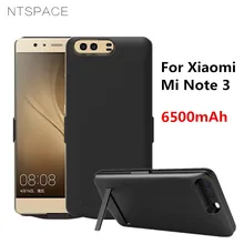 NTSPACE 6500 мАч портативный внешний аккумулятор зарядный чехол для Xiaomi Mi Note 3 зарядное устройство чехол s Внешний внешний аккумулятор подставка задняя крышка