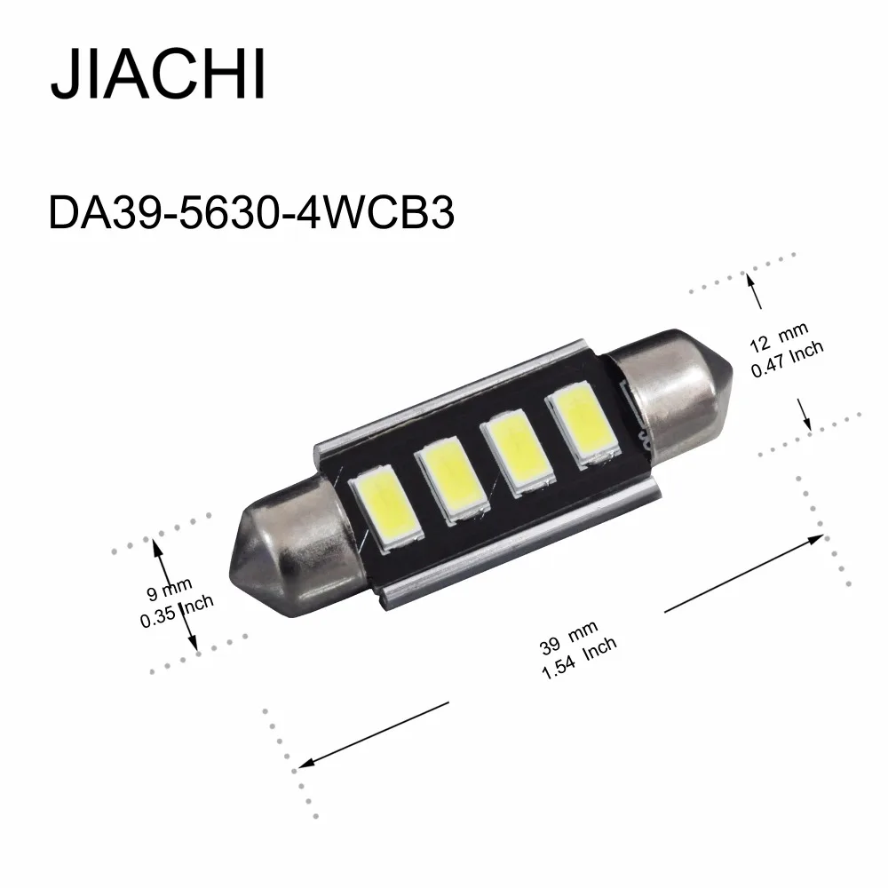 JIACHI 100 шт./лот с фабрики светодиодная гирлянда 41 мм 42 мм C5W C10W 6451 Светодиодный лампочки CANBUS без ошибок автомобиля Подсветка салона белый 12V