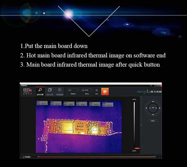 PCB Материнская плата Быстрый Диагностический, для ремонта с контрольной платой утечки электричества 1080 p камера 19200 тепловая камера Инструмент Плюс бренд