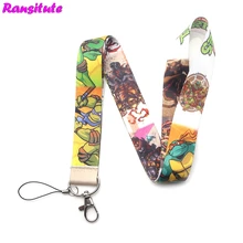 Cool turtle Key Lanyard ID Badge Holder Animal Phone Neck Strap with Keyring