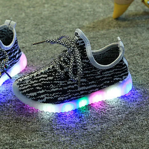 

children shoes season luminous LED light Cartoon Cute child sneakers Kids Canvas Shoes for Boy sneaker girl boots
