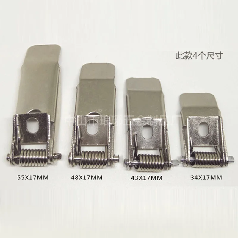 

10 pcs/lot ,55*17*1.0mm LED downlight spring clip, ceiling light embedded hardware, free shipping