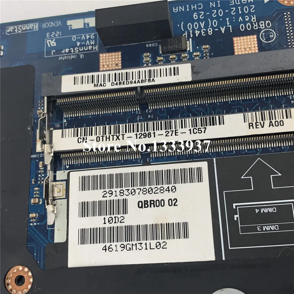 awesome  CN-0THTXT 0THTXT THTXT laptop motherboard for DELL Alienware M17X R4 PC Mainboard QBR00 LA-8341P