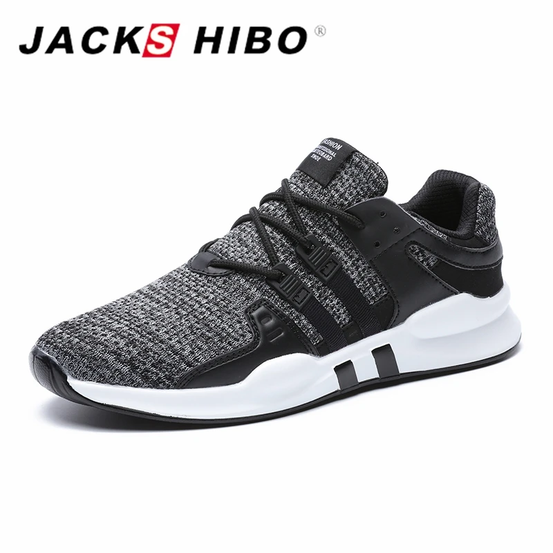 

JACKSHIBO Men Running Shoes Four Season Breathable Sports Shoes for Male Big Size Fashion Man Trainers Outdoor Walking Sneakers