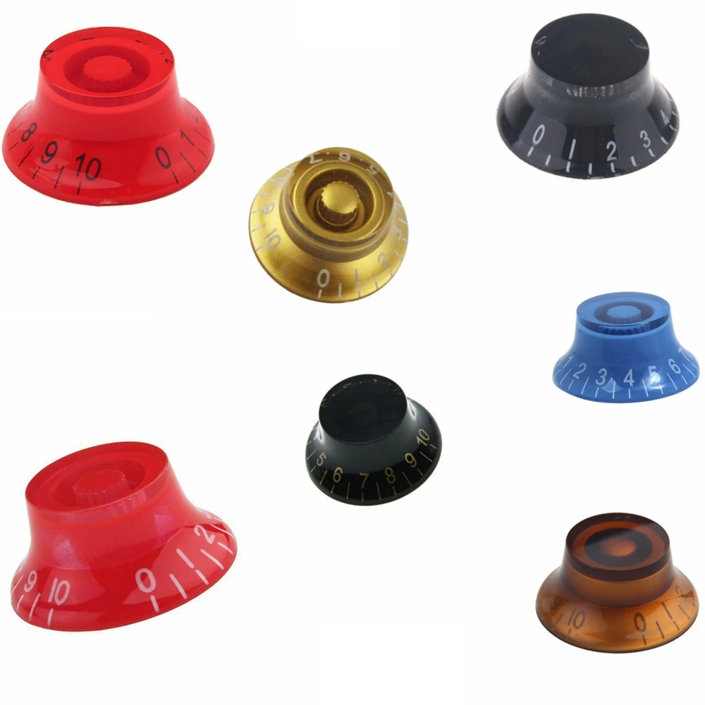 

Top Hat Guitar Speed Bell Knob Volume Tone Control Knob 6mm For LP SG Electric Guitar (Pack of 4)
