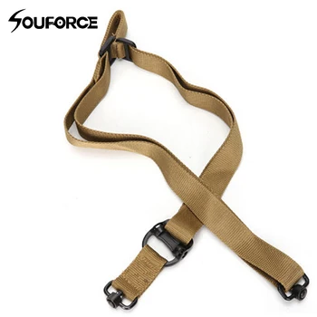 

Tactical 2 Single Point Gun Sling Rifle Sling Bungee Strap Safety Nylon Belt Rope with Metal Hook for Hunting