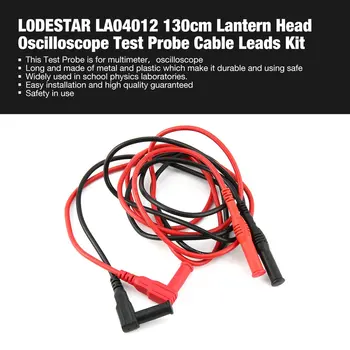 

L0DESTAR LA04012 130cm Lantern Head Oscilloscope Test Probe Cable Leads Kit Digital Universal Multimeter Tester Meter Pen Wire