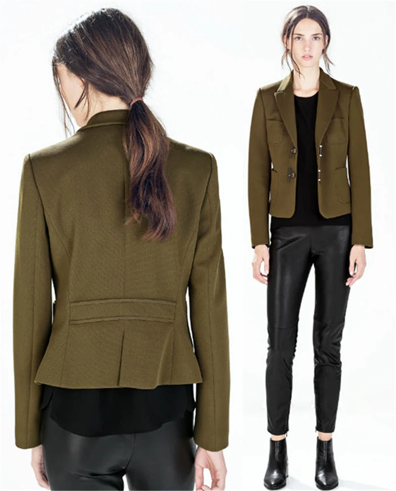 Mujeres chaquetas de primavera 2015 para mujer militar