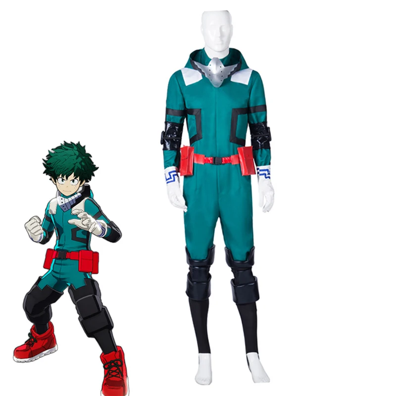 Аниме My Hero academic Izuku Midoriya Костюмы для косплея Boku no Deku Костюм с Бэтменом Униформа на