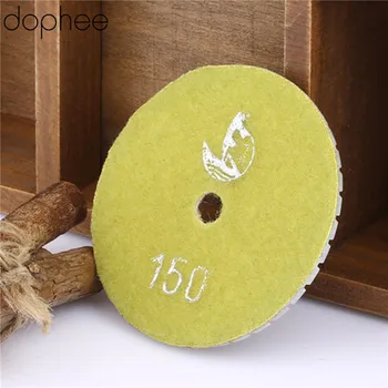

dophee Professional Wet/Dry Granite Concrete Marble Diamond Polishing Pads Disc Sander Pad 80mm/3" Grits #150 1PC Diamond Tools