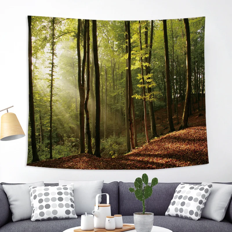 Us 10 24 20 Off Xyzls Scenic Deco Wall Tapestry City Lights Bedroom Hanging Cloth Landscape Beach Towel Background Scenery Tapestry 150 130cm In