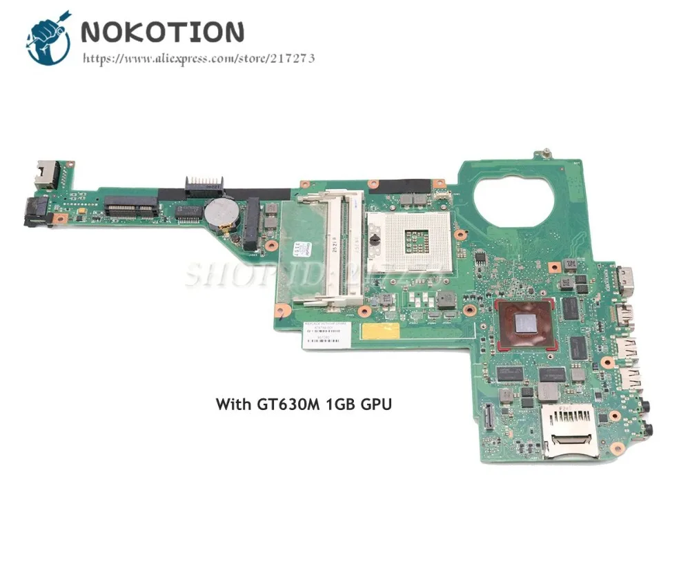 NOKOTION для HP Pavilion DV4 5000 материнская плата ноутбука SLJ8C HM76 Chipest GT630M 1 ГБ GPU 676759 501