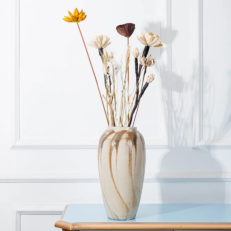 

Retro Ceramic Vase Tabletop Home Decoration Ethnic Handicrafts Office Decoration Vase Wedding Gift Business Gifts