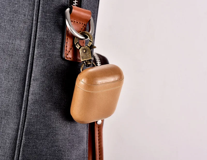 2019 New Case For Airpods Leather PU Protective Cases For Apple Earphone Cover Bags Business Leather Cases For Air Pods Skin (17)