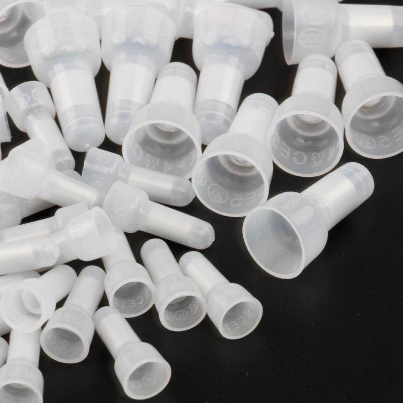 100Pcs/set Closed End Crimp Caps Electrical Wire Cable Terminals Wire Connectors AWG 12 10 16 14