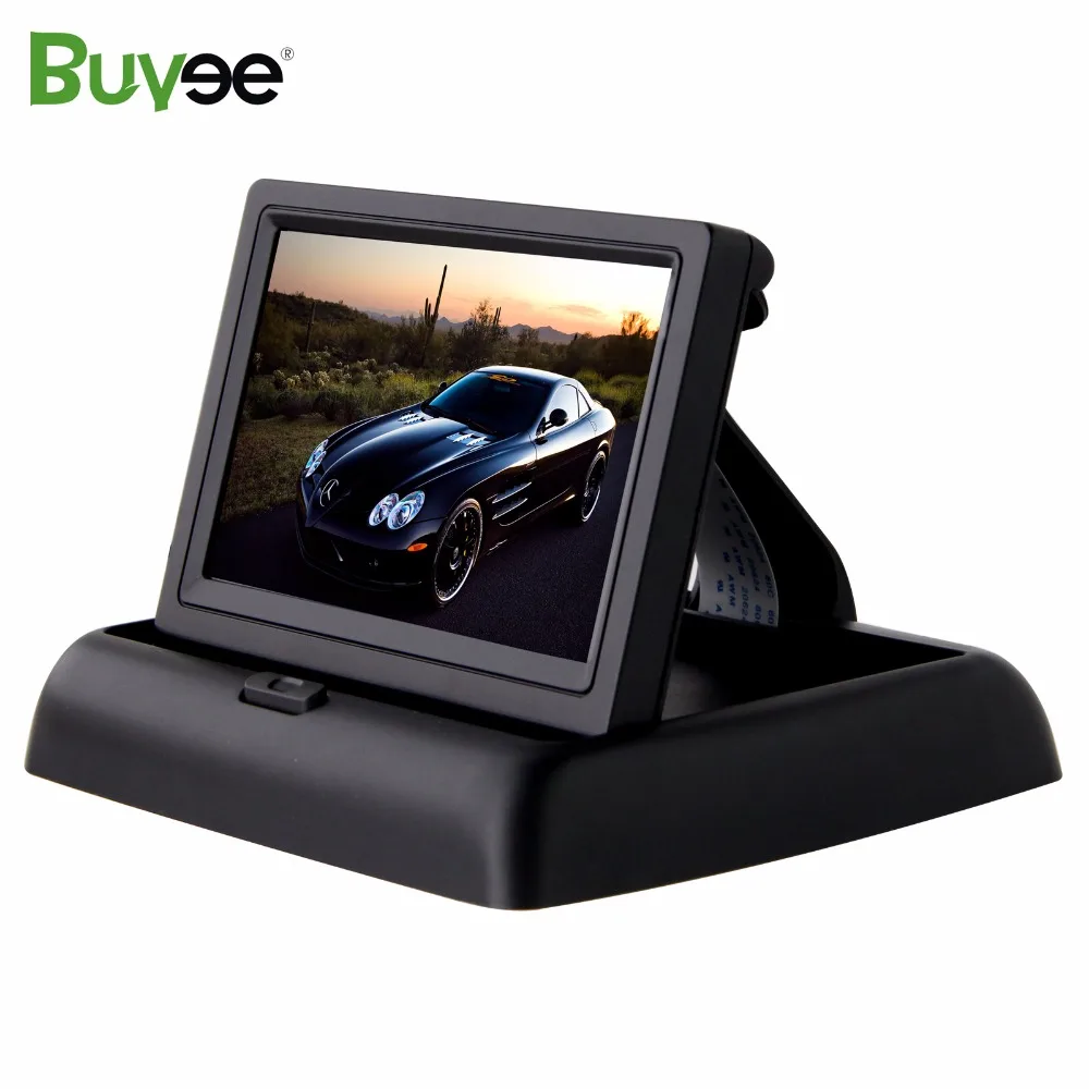 

Buyee 4.3 inch HD fold TFT LCD Car Rearview Monitor for Car Rear View Reverse Camera car monitor parking assist for car DVD VCD