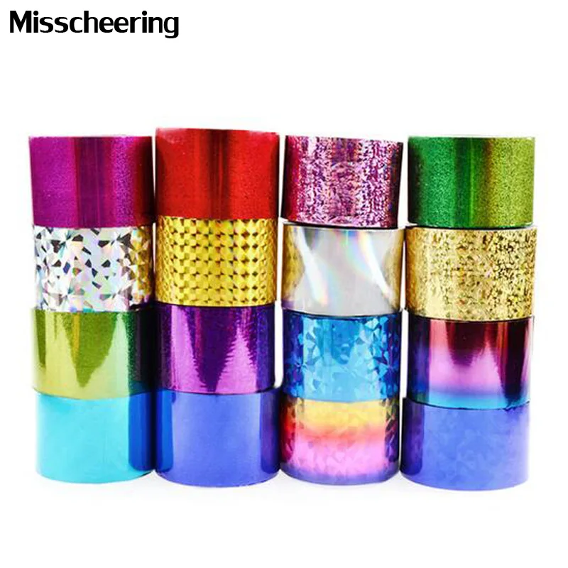 

1 Roll 66 Color Options 4cm*120m Fashion Nail Art Transfer Foil Sticker Paper Star Decorations Shiny Design DIY Manicure Tools