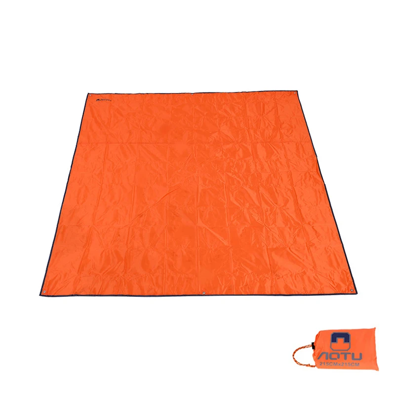 215*215 см Оксфорд Открытый коврик для кемпинга водонепроницаемый двухсторонний коврик для пикника одеяло Складной Пляжный коврик наземный лист брезент коврики - Цвет: Orange