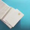 SLE4442 Hi CO Sliver 2Track Magnetic Stripe Smart Small  Chip PVC Composite IC C redit Card 10pcs/pack ► Photo 2/4
