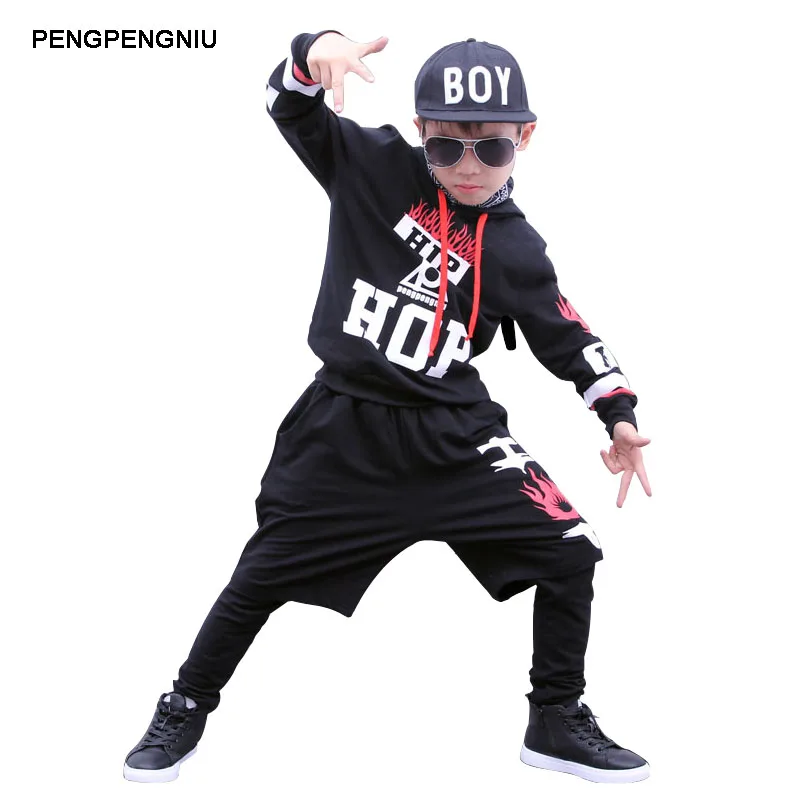 PENGPENGNIU Jungen Hip Hop Outfit Kids Street Dance Kostüm Mädchen 3
