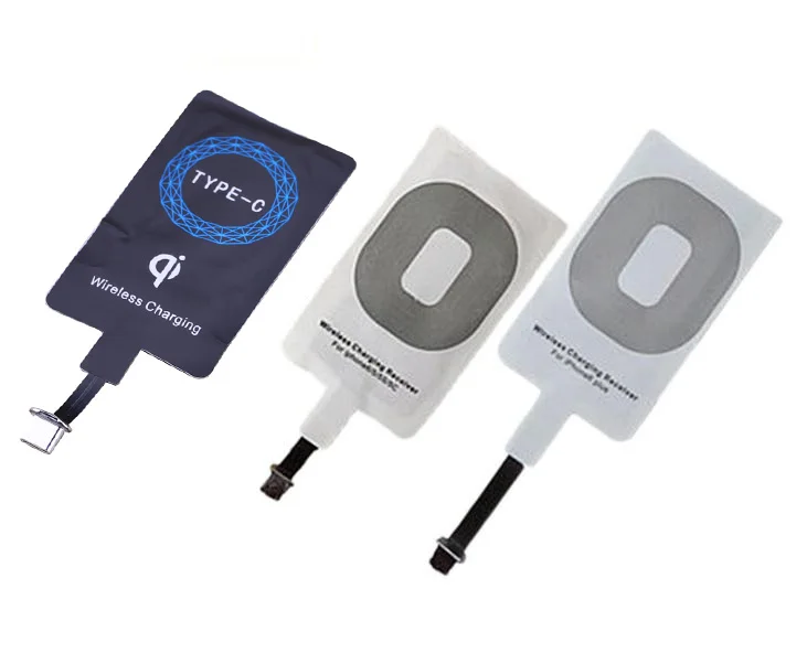 

Qi Wireless Charger Receiver Charging Pad Receiver Micro USB / Type C / iOS 8 PIN For iphone 5 5S 6 6S 7 Plus Android Phones