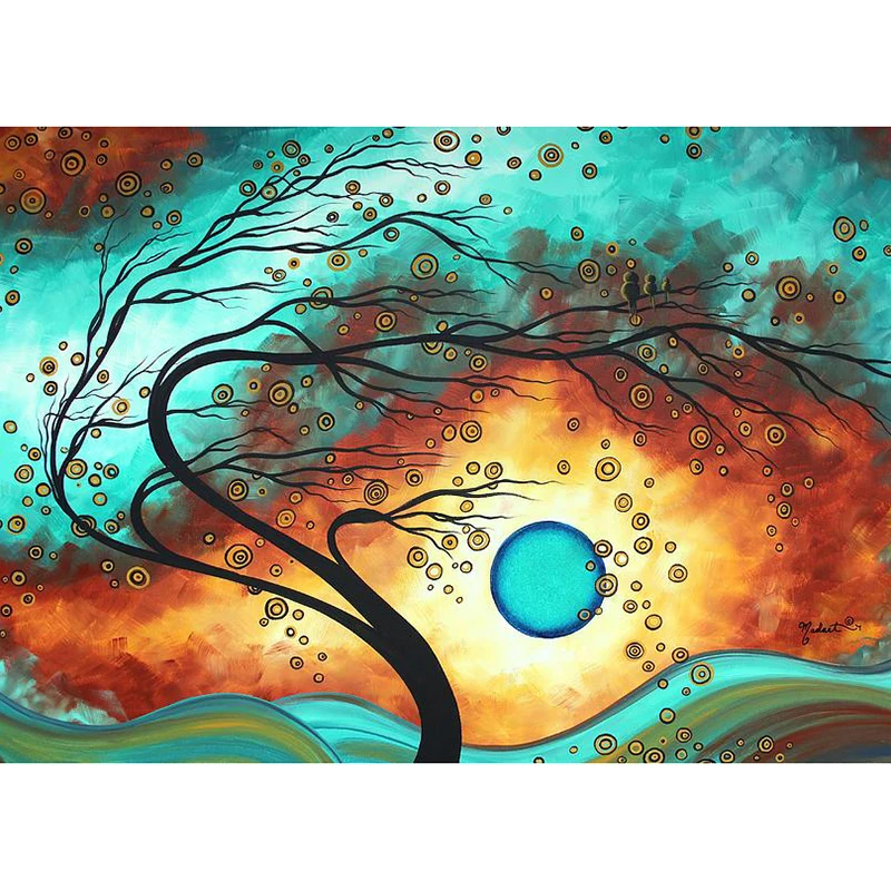 Full SquareRound Drill 5D DIY Diamond Painting Branch 3D  Embroidery Cross Stitch Mosaic Home Decor