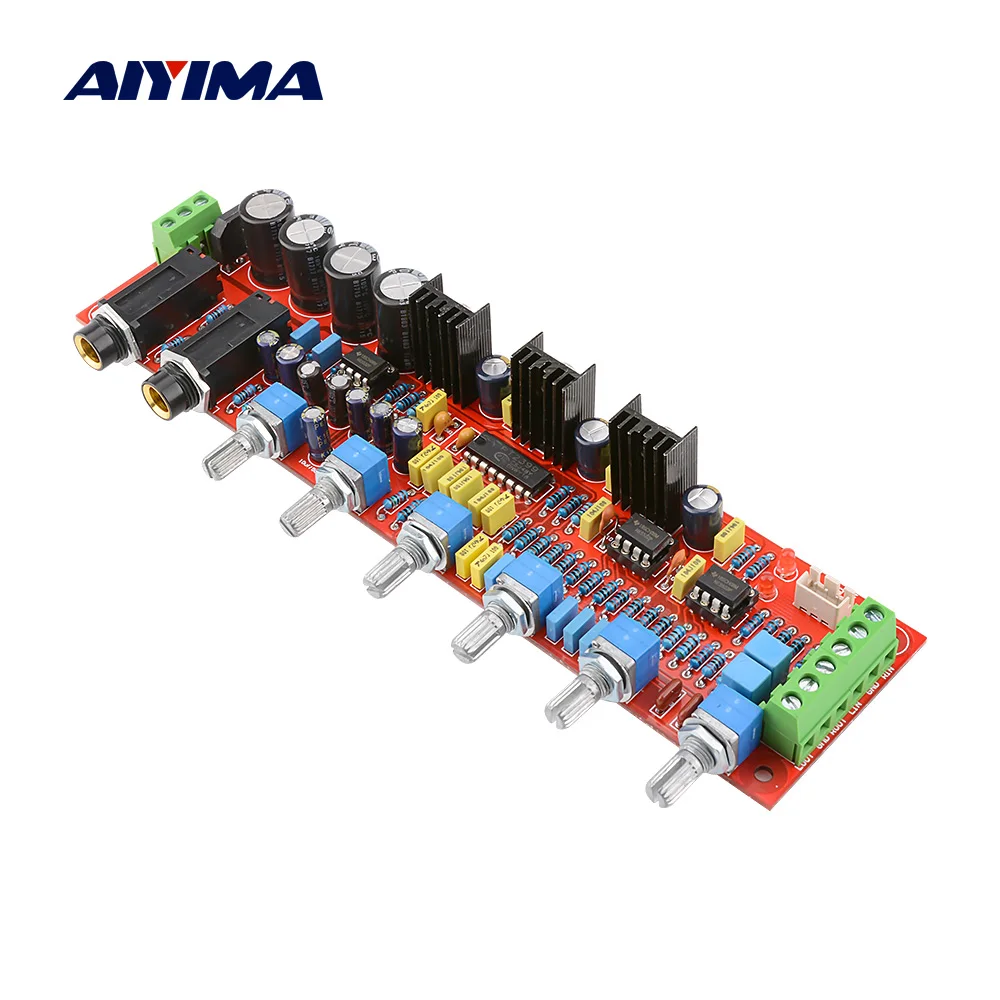 AIYIMA PT2399 микрофон тональная Плата усилителя усилитель караоке OK реверберации модуль NE5532 Регулировка тона регулятор громкости