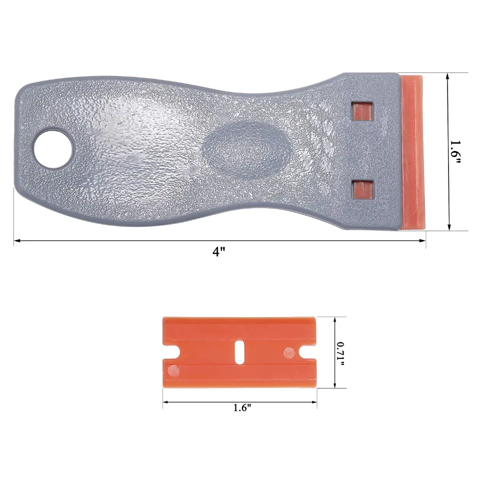 Пластик 1," мини-бритва двустворчатый лезвие скребка старый устройство для снятия пленки скребковый нож для старых удаление клея Ракель автомобилей обертывания