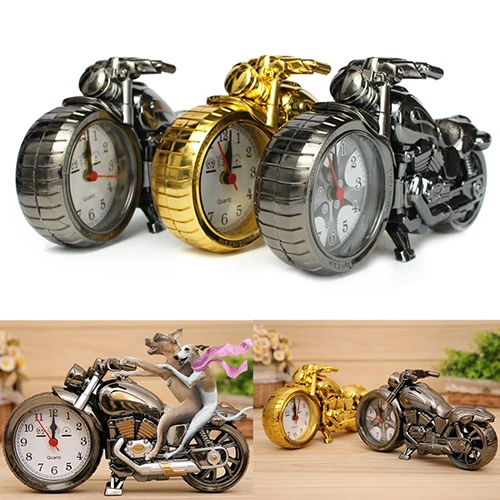 

Creative Motorcycle Shape Quartz Clock Alarm Clock Time Keeper Desktop Decor