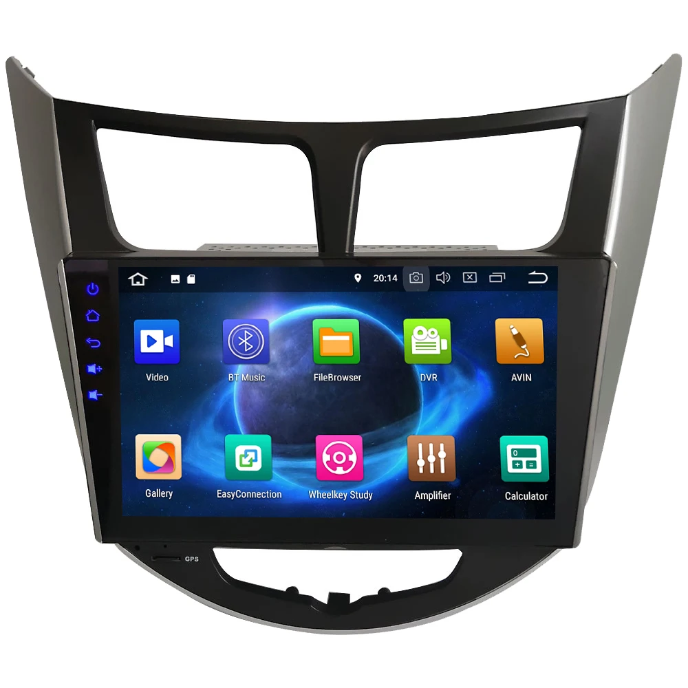 Clearance KLYDE 9" IPS Octa Core 4G WIFI Android 8.0 7.1 6 4GB RAM 32GB ROM Car DVD Multimedia Player For Hyundai Verna Accent Solaris I25 1