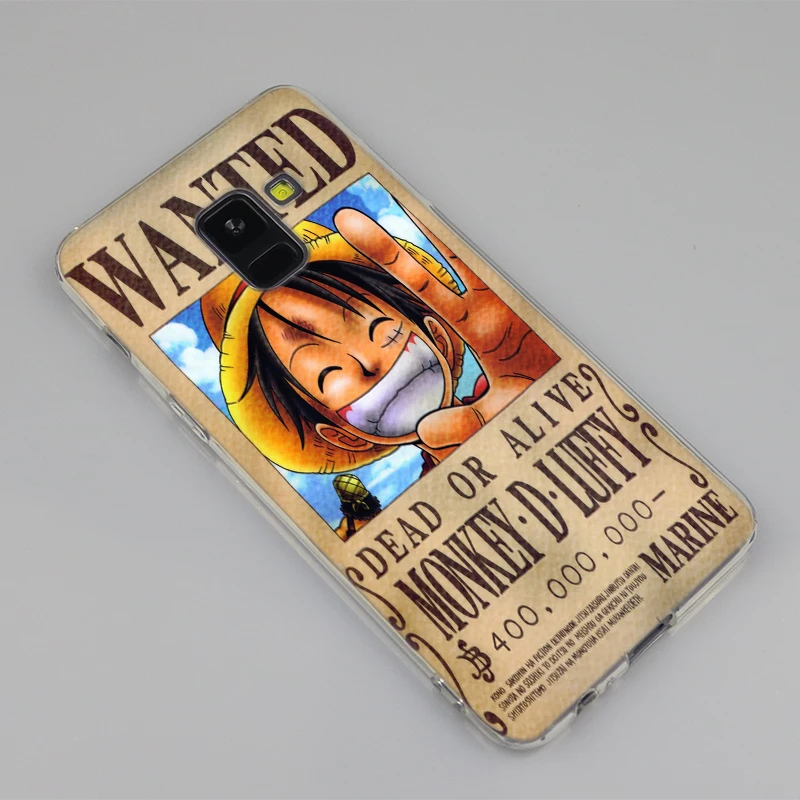 Аниме One Piece Monkey D Луффи силиконовый чехол для Samsung Galaxy A50 A30 A10 A40 A6 A8 плюс A20 E A5 A7 2018 2017